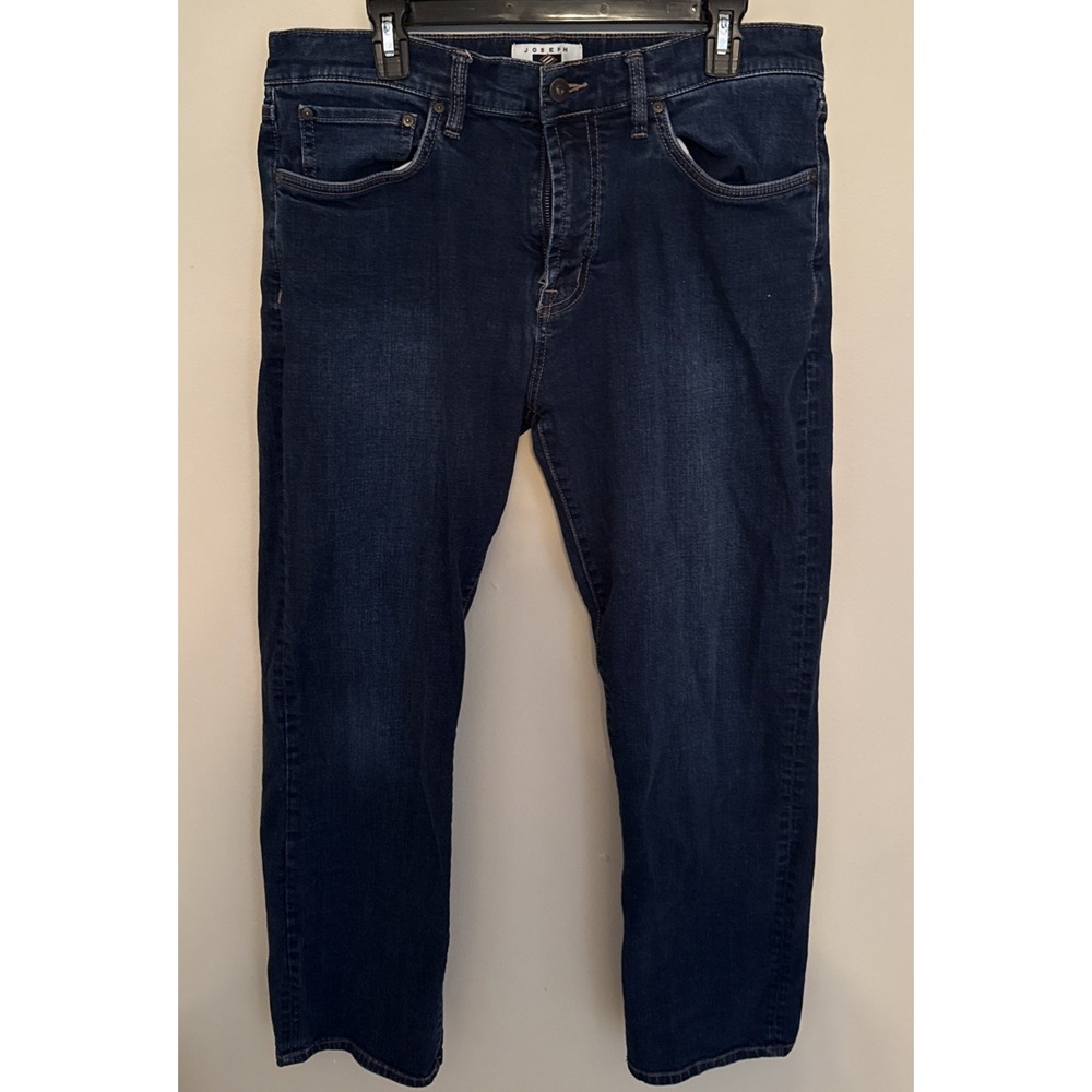 JOSEPH ABBOUD Mens 36x29 Blue Wash Denim Jeans Pants Classic Fit Cotton